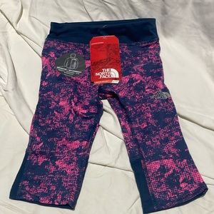 The North Face 4 grey pink capri athletic leggings nwt perfect play pants